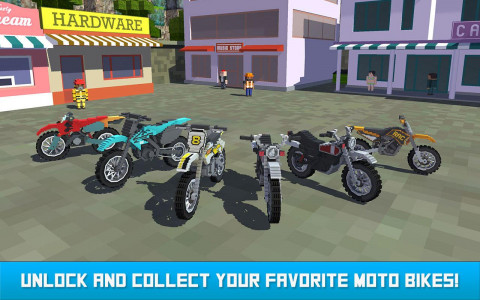 اسکرین شات بازی Blocky Moto Bike Winter Breeze 4