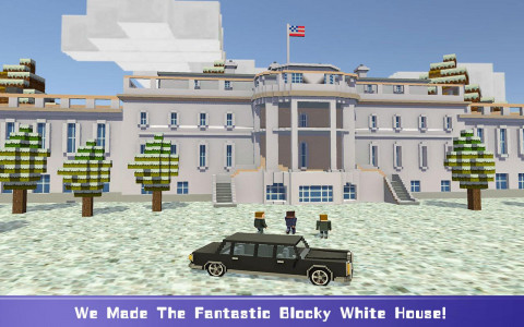 اسکرین شات بازی Blocky Security: USA President 1