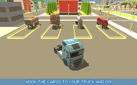 اسکرین شات بازی Blocky Truck Urban Transport 5