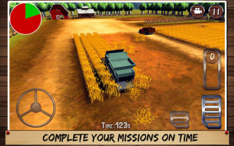 اسکرین شات بازی Harvest Tractor Farmer 2016 2