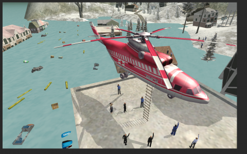 اسکرین شات بازی Helicopter Hill Rescue 4