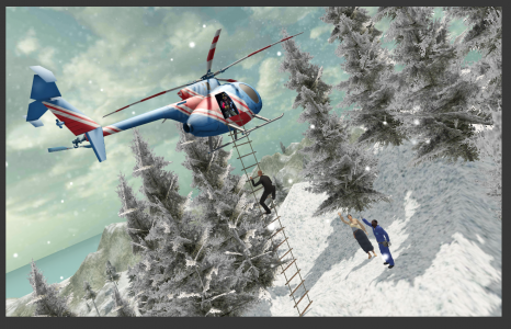 اسکرین شات بازی Helicopter Hill Rescue 3