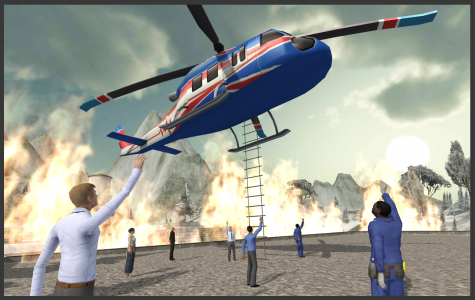 اسکرین شات بازی Helicopter Hill Rescue 1