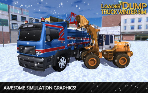 اسکرین شات 3 بازی Loader & Dump Truck Winter SIM
