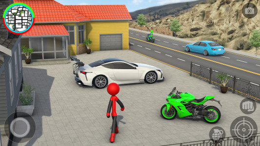 اسکرین شات برنامه StickMan Rope Hero Spider Game 1