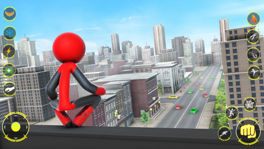اسکرین شات برنامه StickMan Rope Hero Spider Game 5
