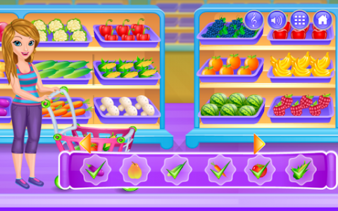 اسکرین شات بازی Supermarket Game For Girls 1