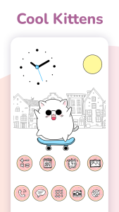 اسکرین شات 7 برنامه Cute Cat Launcher