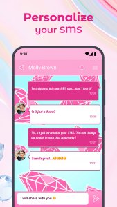 اسکرین شات برنامه Diamond SMS Texting App 5
