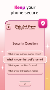 اسکرین شات 5 برنامه Cute Lock Screen & Wallpapers