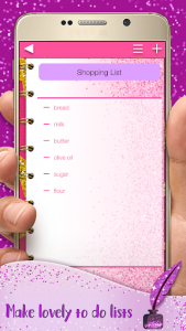 اسکرین شات برنامه Glitter Notepad Notes 4