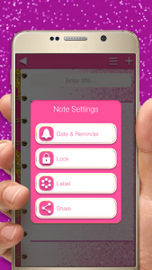 اسکرین شات برنامه Glitter Notepad Notes 8