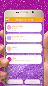 اسکرین شات برنامه Glitter Notepad Notes 7