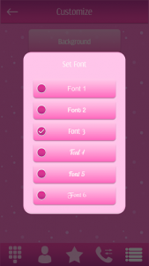 اسکرین شات برنامه Pink Phone Dialer App 5
