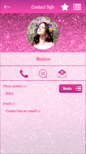 اسکرین شات برنامه Pink Phone Dialer App 2