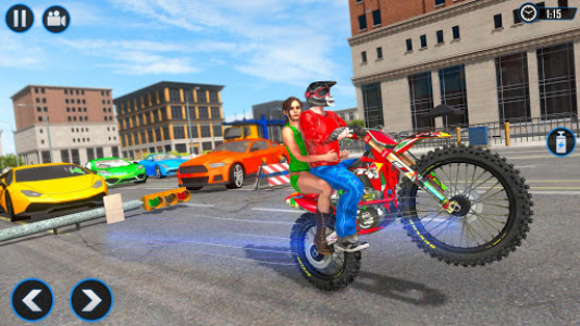 اسکرین شات بازی Extreme Rooftop Bike Rider Sim : Bike Games 3