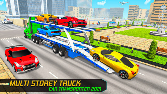 اسکرین شات بازی Crazy Car Transport Car Games 5