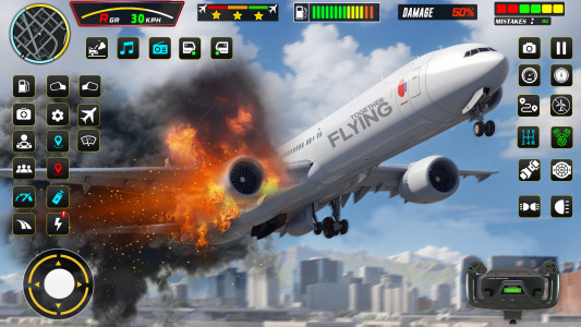 اسکرین شات بازی Airplane Games Flight Sim 3D: 2