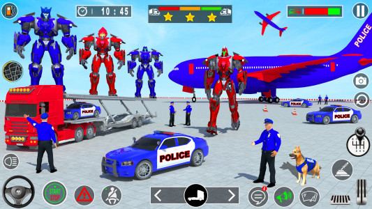 اسکرین شات بازی Robot Car Transport Truck Game 1