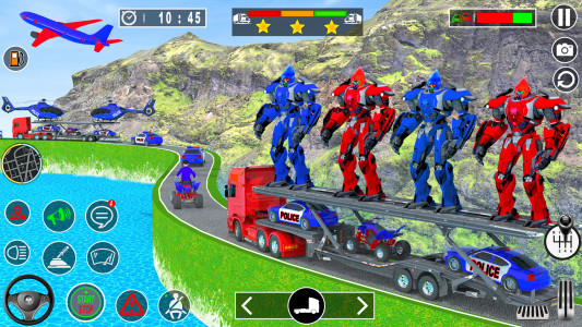 اسکرین شات بازی Robot Car Transport Truck Game 3