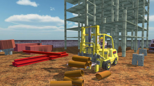 اسکرین شات بازی Airport Forklift Driving Heavy Machinery Sim 3D 5