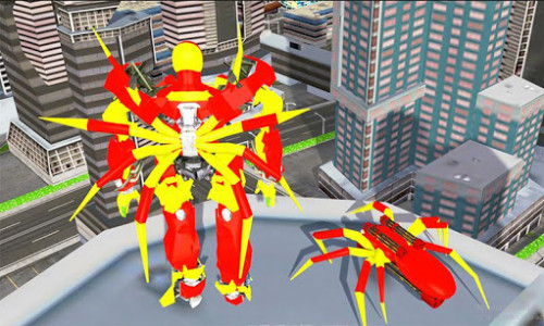 اسکرین شات برنامه Spider Robot Sim-Amazing Spider Grand Robot Battle 1