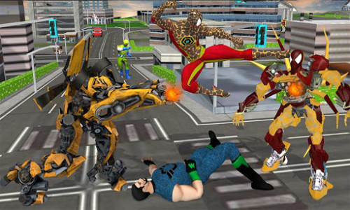 اسکرین شات برنامه Spider Robot Sim-Amazing Spider Grand Robot Battle 7