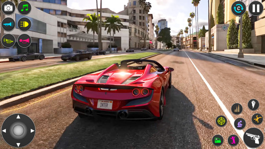 اسکرین شات 2 بازی Open World City Mafia Car Game