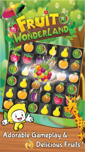 اسکرین شات بازی Match 3 Fruit Wonderland Puzzle - Jungle Adventure 1