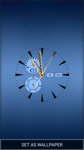 اسکرین شات 1 برنامه Clock Wallpapers Real Time