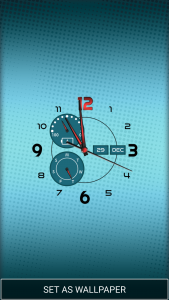 اسکرین شات 2 برنامه Clock Wallpapers Real Time