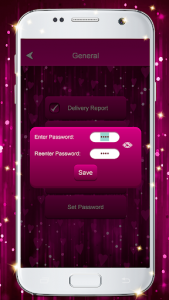 اسکرین شات برنامه Glitter Love SMS Themes 3