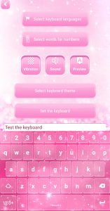 اسکرین شات برنامه Pink Glitter Keyboard 3