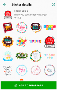 اسکرین شات برنامه Thank You Stickers for WhatsApp - WAStickerApps 🙏 5