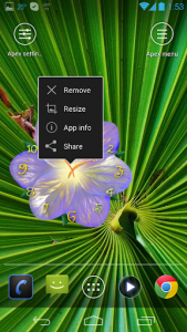 اسکرین شات برنامه Serene flower clock HD widget 2