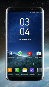 اسکرین شات برنامه Digital Clock Galaxy S8 Plus 1
