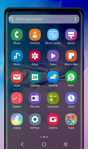 اسکرین شات برنامه Galaxy S10 blue-rose | Xperia™ Theme 2
