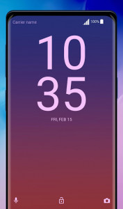اسکرین شات برنامه Galaxy S10 blue-rose | Xperia™ Theme 3