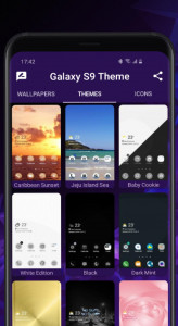 اسکرین شات برنامه Galaxy S9 purple Theme 3