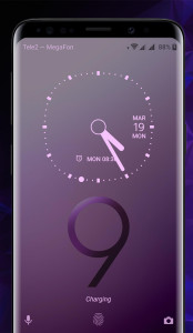 اسکرین شات برنامه Galaxy S9 purple Theme 7
