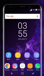 اسکرین شات برنامه Galaxy S9 purple Theme 1