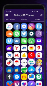 اسکرین شات برنامه Galaxy S9 purple Theme 5