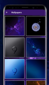 اسکرین شات برنامه Galaxy S9 purple Theme 6