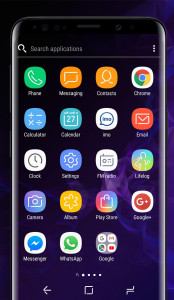 اسکرین شات برنامه Galaxy S9 purple Theme 4
