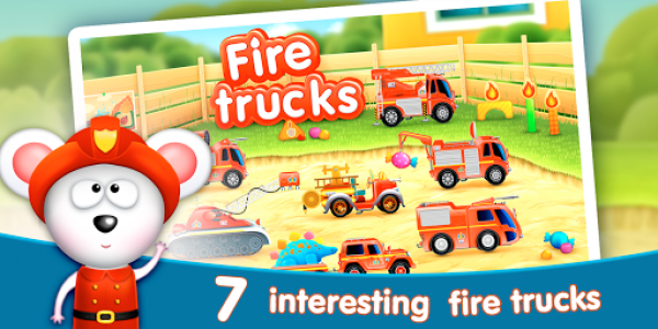 اسکرین شات بازی Firetrucks: rescue for kids 6