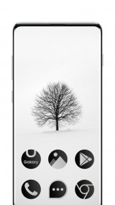 اسکرین شات 1 برنامه Black & White Theme