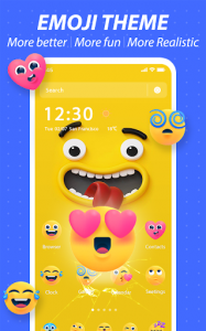 اسکرین شات برنامه Cute Funny Emoji Themes 3