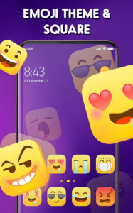 اسکرین شات برنامه Cute Funny Emoji Themes 6