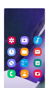 اسکرین شات 2 برنامه Galaxy Note20 Theme/Icon Pack