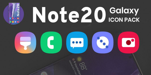اسکرین شات برنامه Galaxy Note20 Theme/Icon Pack 4